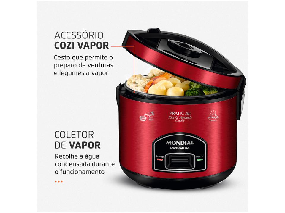 Panela de Arroz Elétrica 10 Xícaras Mondial Premium PE-46-10X - 4