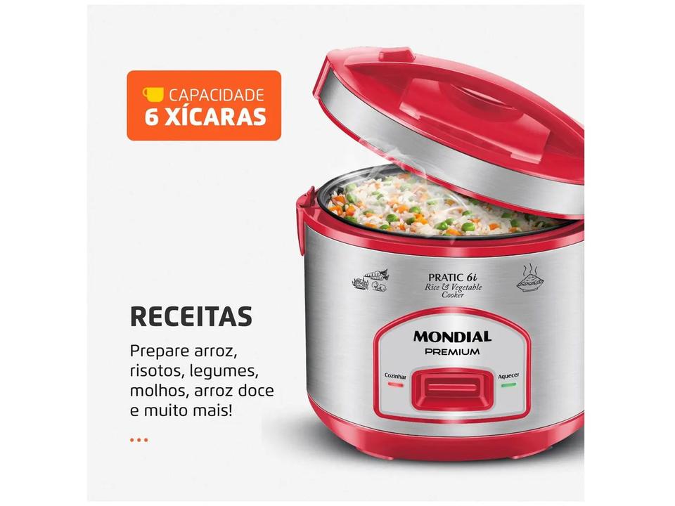 Panela de Arroz Elétrica 6 Xícaras Mondial Premium PE-45-6X - 5