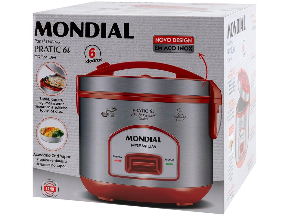 Panela de Arroz Elétrica 6 Xícaras Mondial Premium PE-45-6X - 21