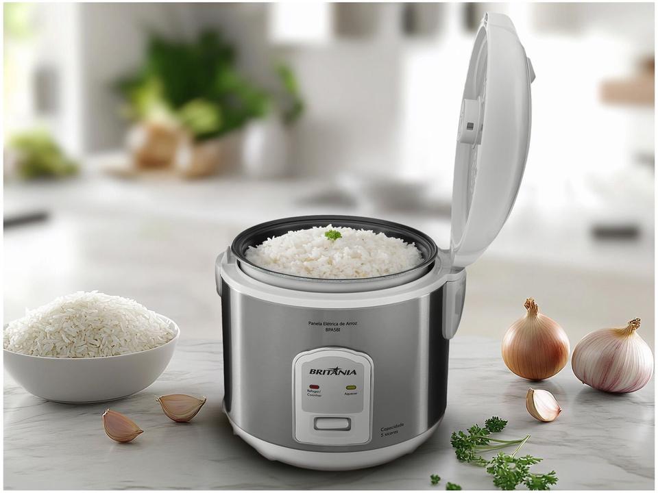 Panela de Arroz Elétrica Britânia BPA5BI 400W 5 Xícaras - 1