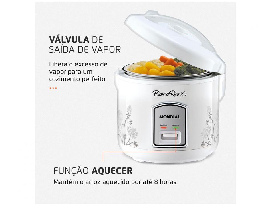 Panela de Arroz Elétrica Mondial Bianca Rice PE-10 - 3