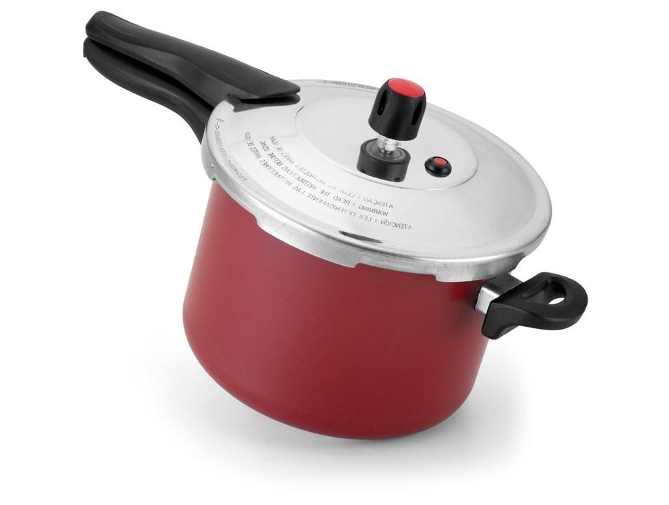 Panela De Pressão Alegrete Antiaderente 4,5L Fechamento Externo Vermelha - 5