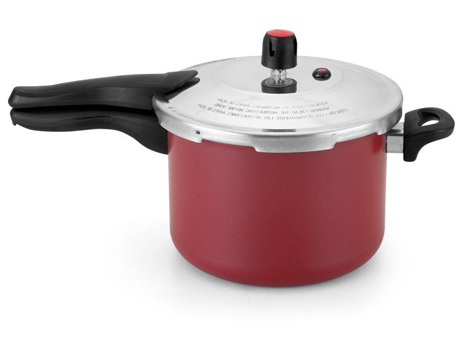 Panela De Pressão Alegrete Antiaderente 4,5L Fechamento Externo Vermelha - 4