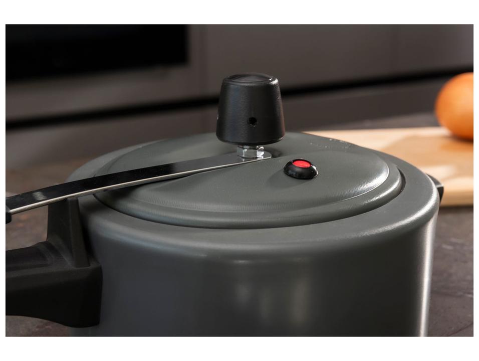 Panela de Pressão Brinox 3L Cinza Ceramic Life Vapt - 3