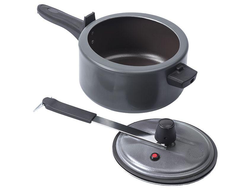 Panela de Pressão Brinox 3L Cinza Ceramic Life Vapt - 5