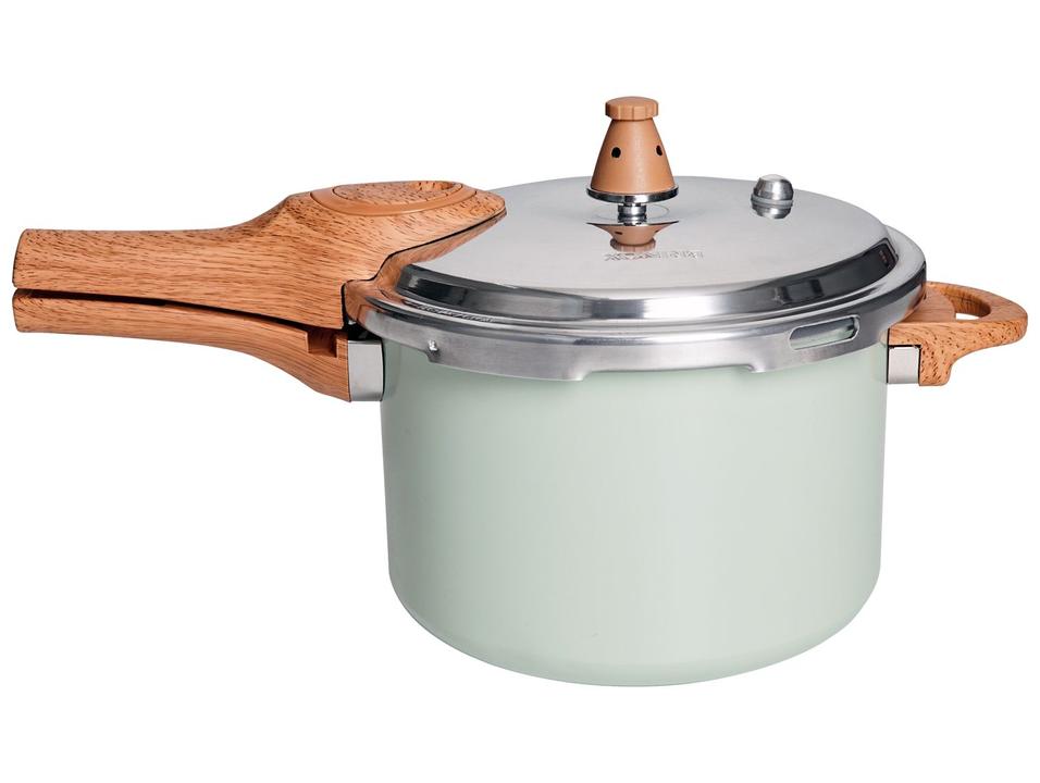 Panela de Pressão Brinox 4,2L Fechamento Externo Pistache Ceramic Life Pressure - 1