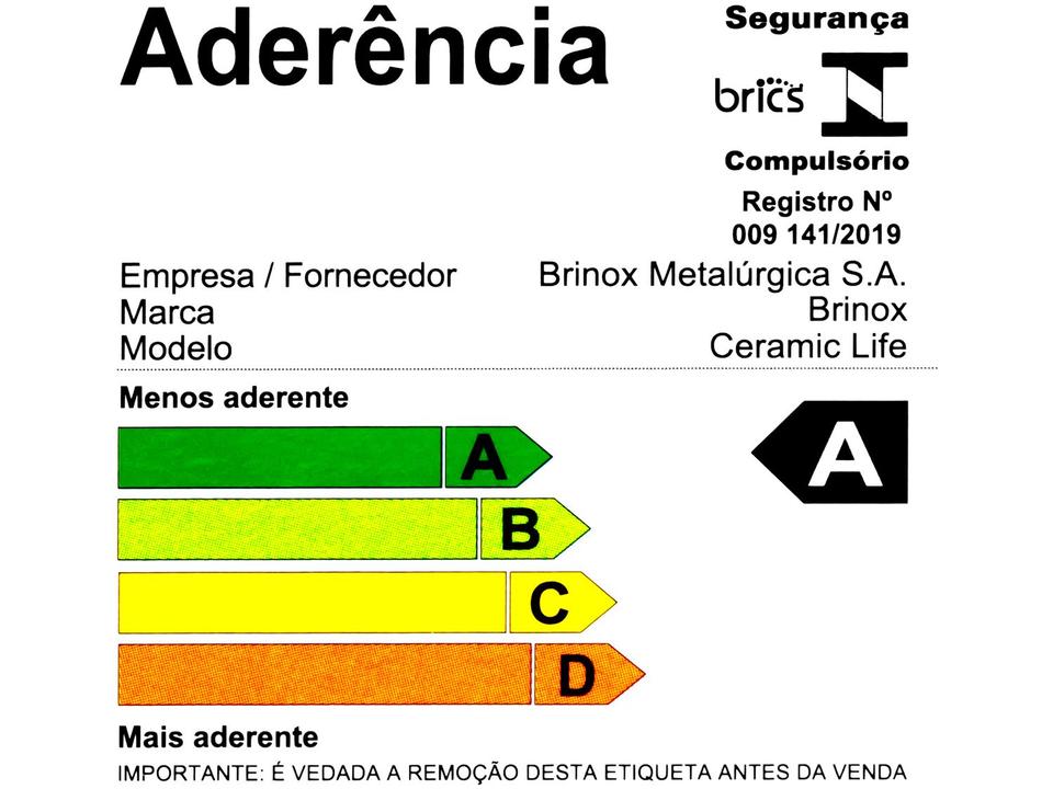 Panela de Pressão Brinox 4,2L Fechamento Externo Verde Ceramic Life Pressure - 10
