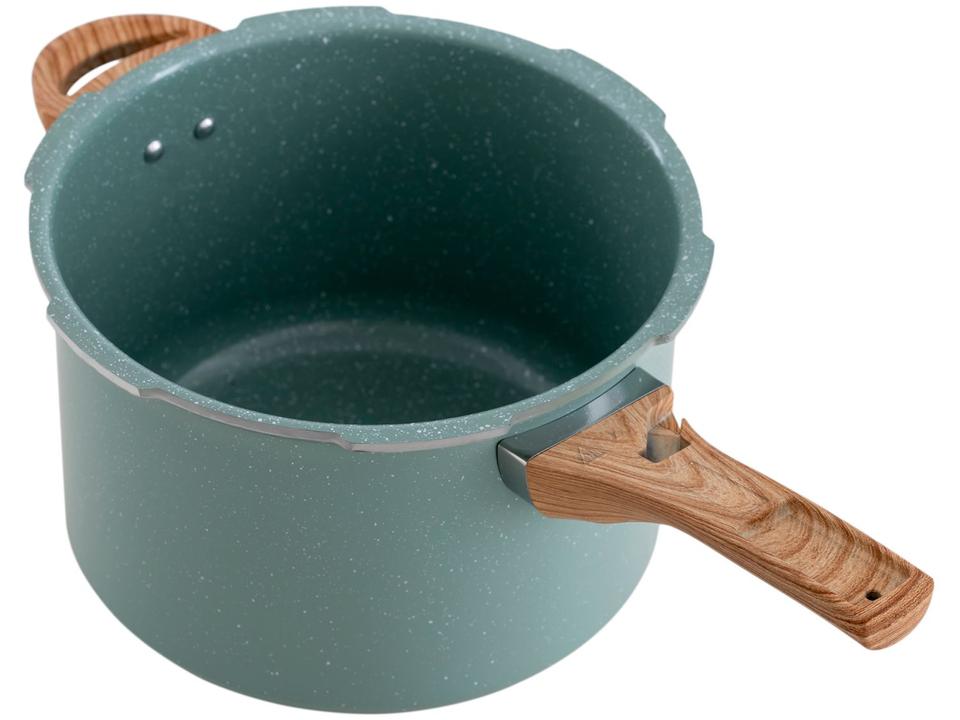 Panela de Pressão Brinox 4,2L Fechamento Externo Verde Ceramic Life Pressure - 5