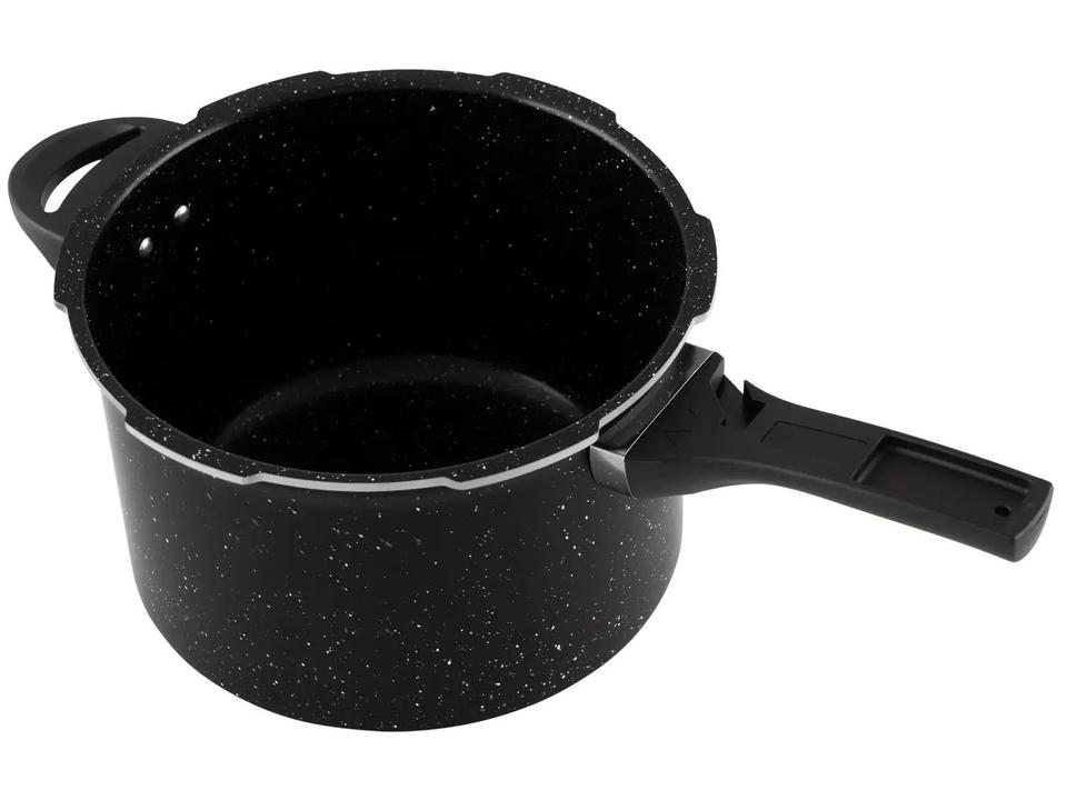 Panela de Pressão Brinox 4,2L Preta Fechamento Externo Ceramic Life Pressure - 4