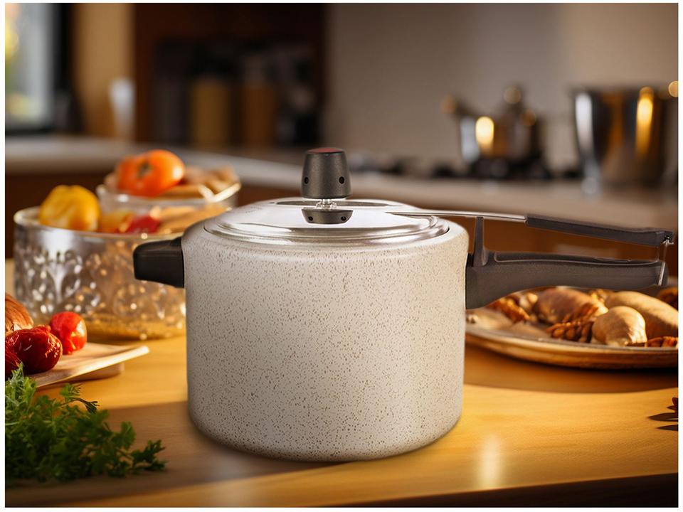 Panela de Pressão Brinox Antiaderente 4,5L Vanilla Ceramic Life Vapt - 1