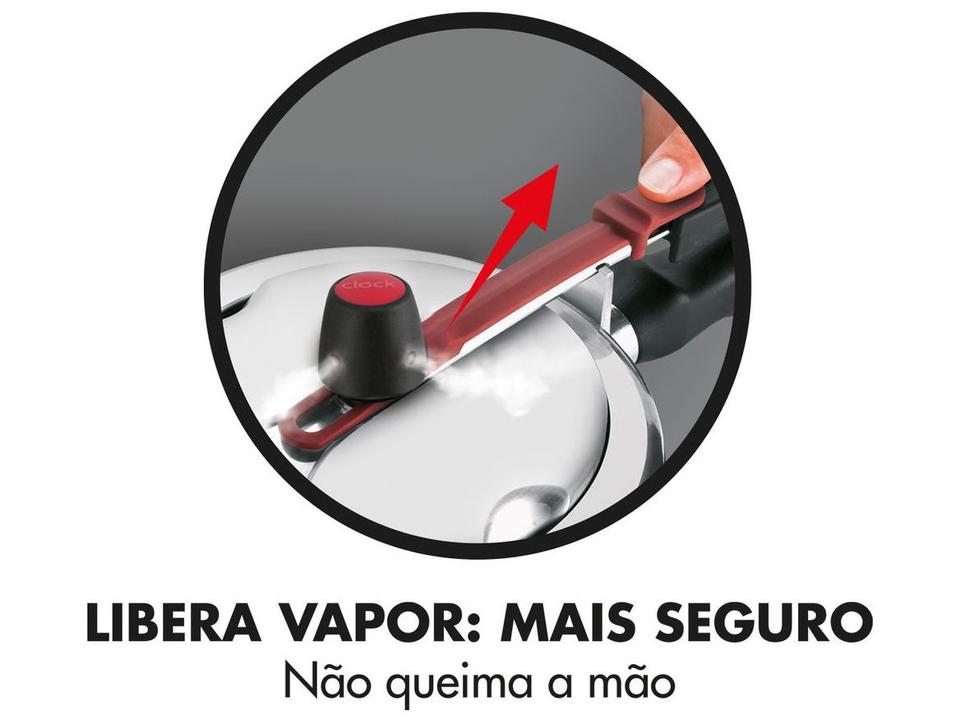 Panela de Pressão Clock 3L Prata Original+ - 4