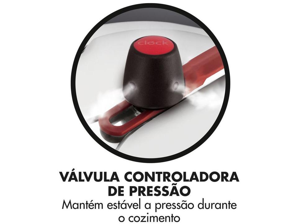 Panela de Pressão Clock 3L Prata Original+ - 6
