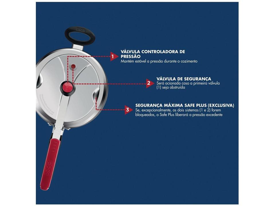 Panela de Pressão Clock Original Polida 4,5L - 13