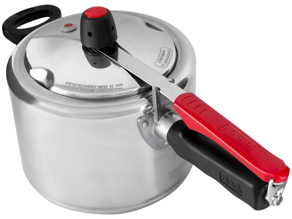 Panela de Pressão Clock Original Polida 4,5L - 4