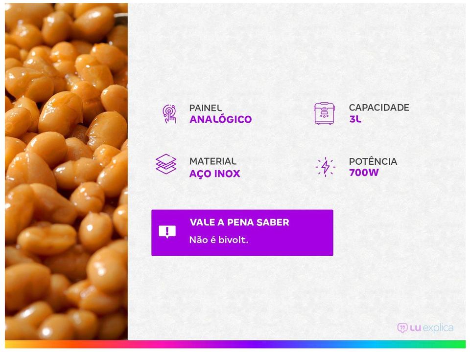 Panela de Pressão Elétrica 3L Electrolux Efficient Rita Lobo PCE15 - 1