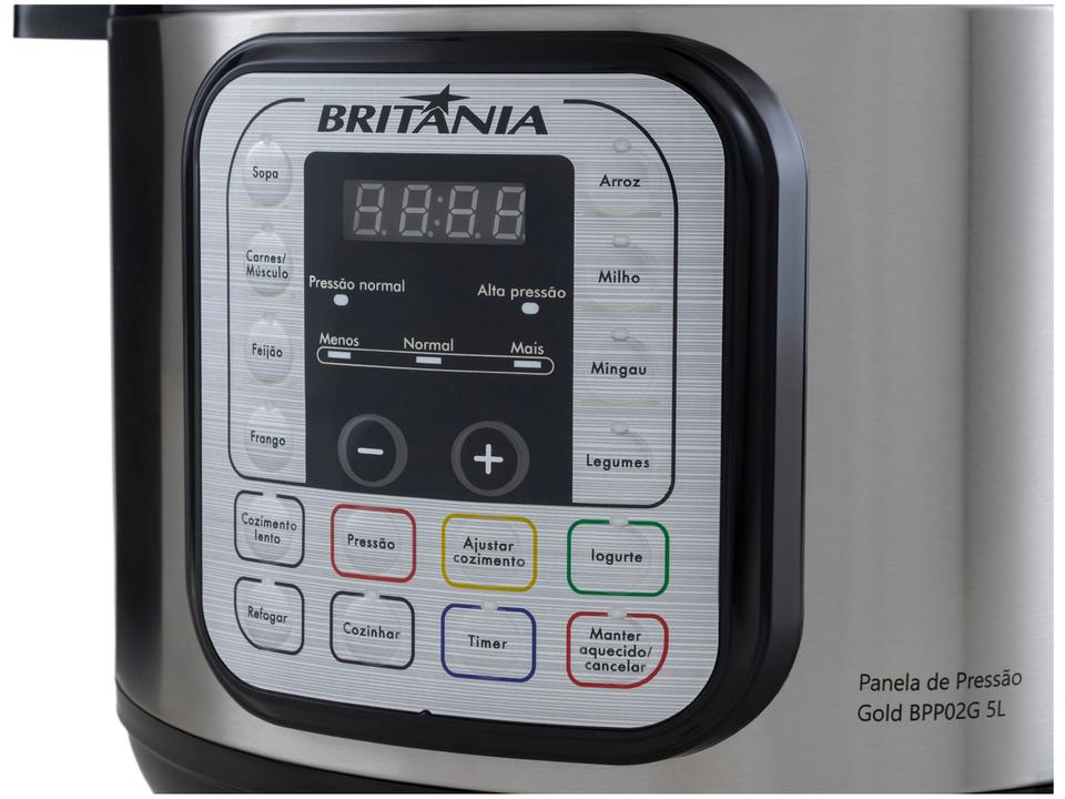 Panela de Pressão Elétrica 5L Britânia Digital BPP02G 66401151 - 12