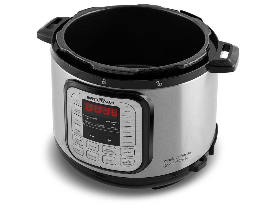 Panela de Pressão Elétrica 5L Britânia Digital BPP02G 66401151 - 5