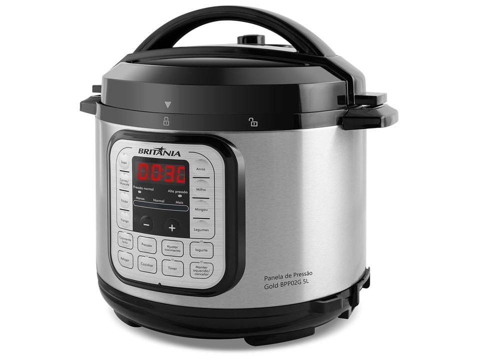 Panela de Pressão Elétrica 5L Britânia Digital BPP02G 66401151 - 3