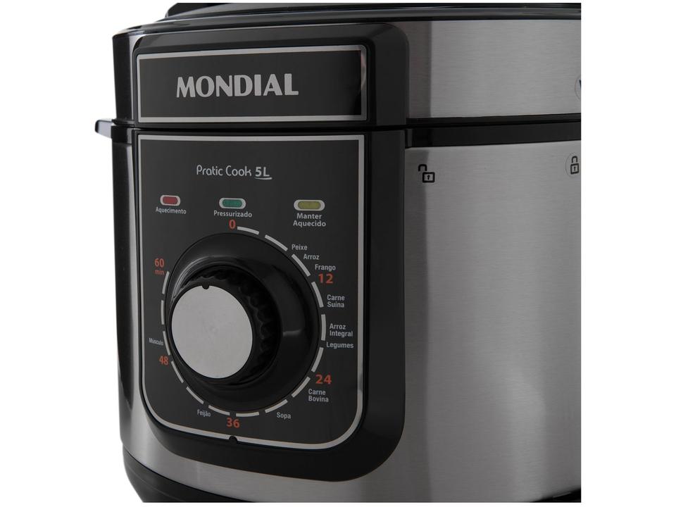 Panela de Pressão Elétrica 5L Mondial Pratic Cook PE-48-5L-I - 15