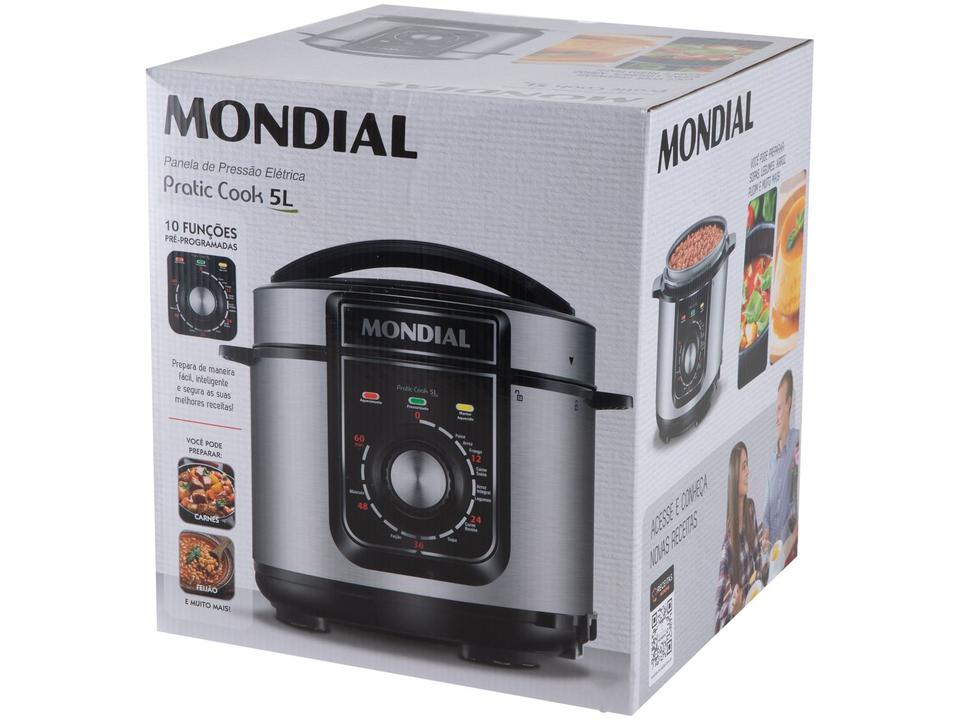 Panela de Pressão Elétrica 5L Mondial Pratic Cook PE-48-5L-I - 18