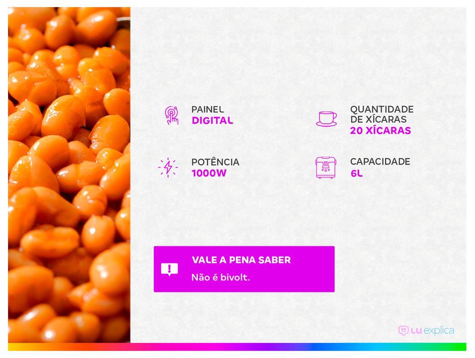 Panela de Pressão Elétrica 6L Wap Digital Prosdócimo WPPE6 FW011383 - 1