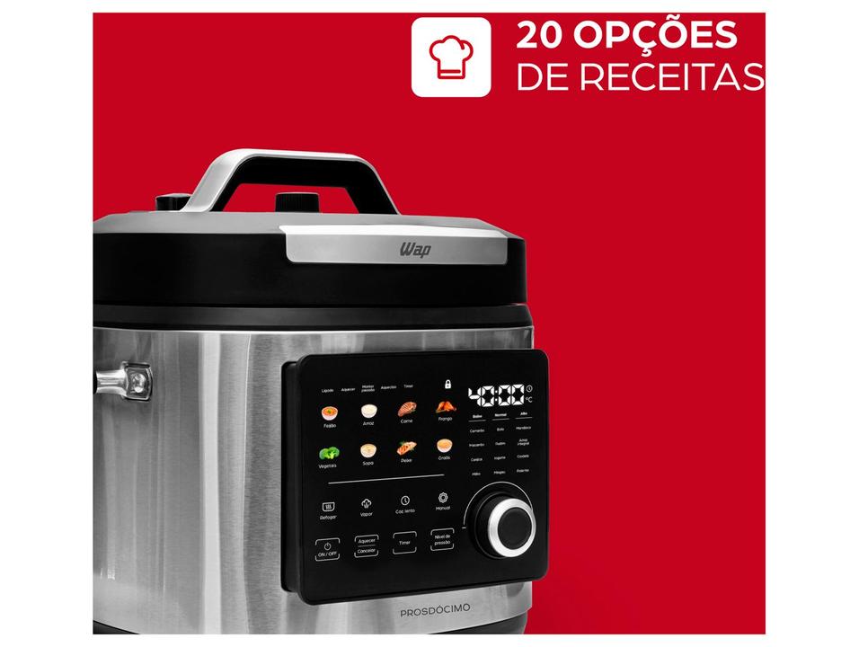 Panela de Pressão Elétrica 6L Wap Digital Prosdócimo WPPE6 FW011383 - 3