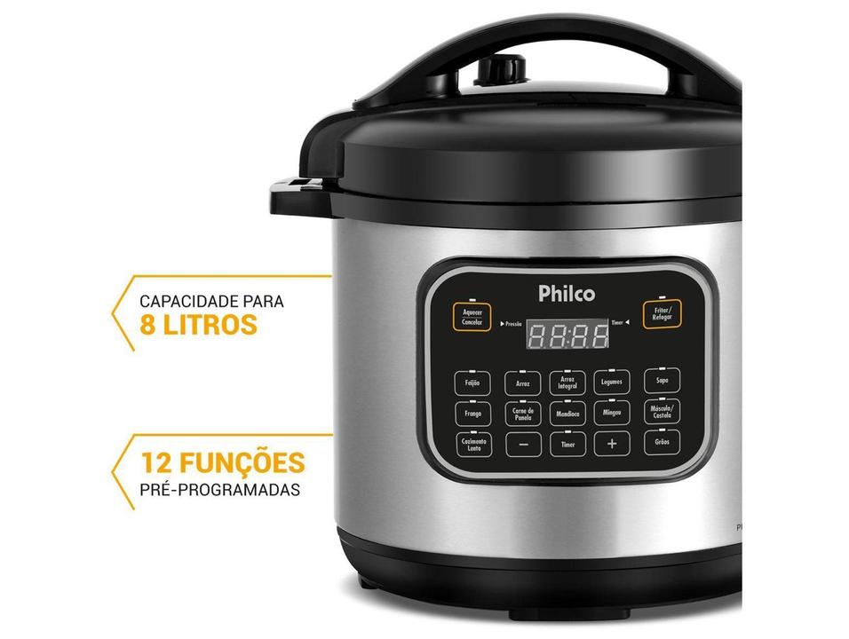 Panela de Pressão Elétrica 8L Philco Digital PPP80 56402094 - 2