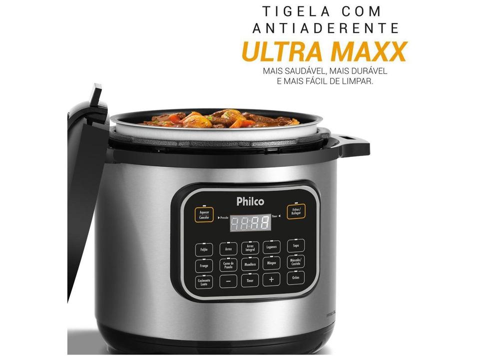 Panela de Pressão Elétrica 8L Philco Digital PPP80 56402094 - 1