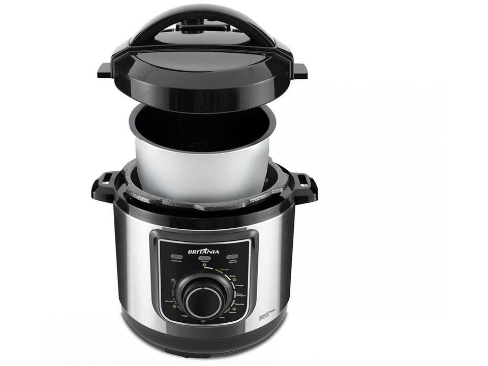 Panela de Pressão Elétrica Britânia Multifuncional BPP01PI 700W 3L - 4