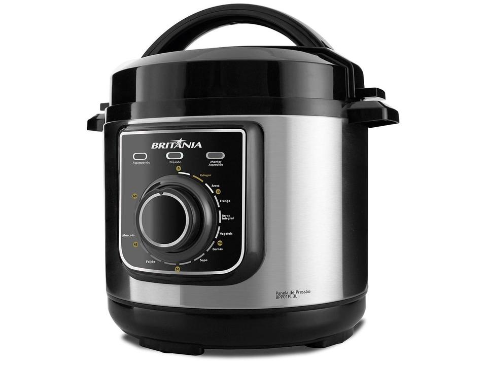 Panela de Pressão Elétrica Britânia Multifuncional BPP01PI 700W 3L - 2