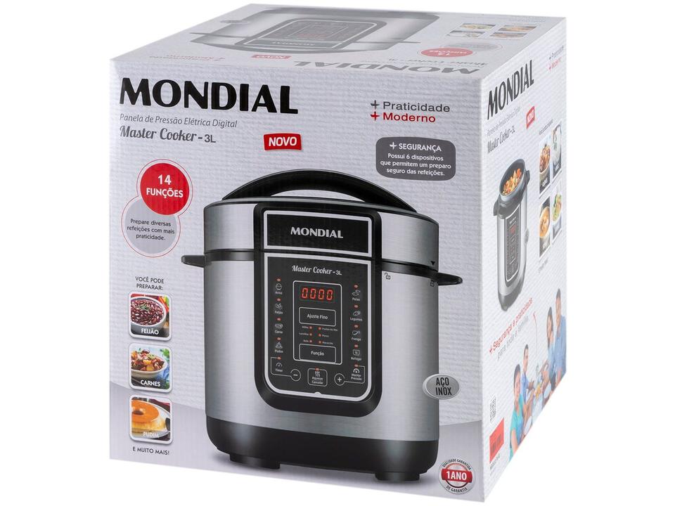 Panela de Pressão Elétrica Digital Mondial 3L - 20