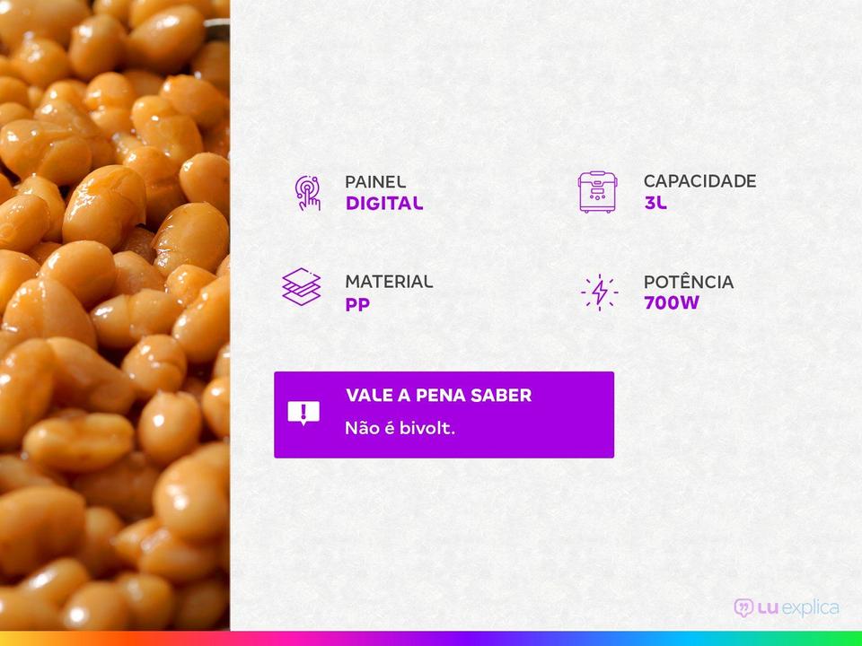 Panela de Pressão Elétrica Digital Mondial 3L - 1