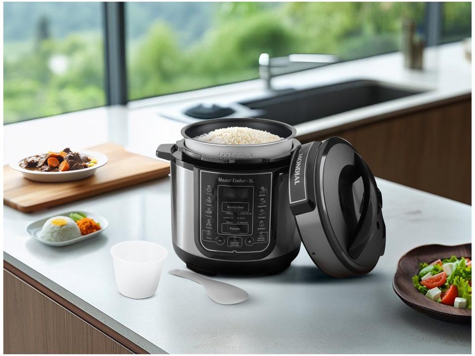 Panela de Pressão Elétrica Digital Mondial 3L - 9