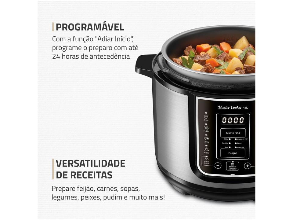 Panela de Pressão Elétrica Digital Mondial 5L - 3