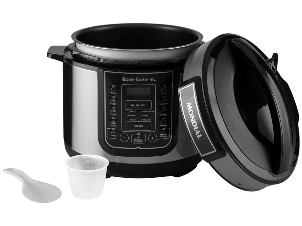 Panela de Pressão Elétrica Digital Mondial 5L 900W Digital Master Cooker PE-38 - 16