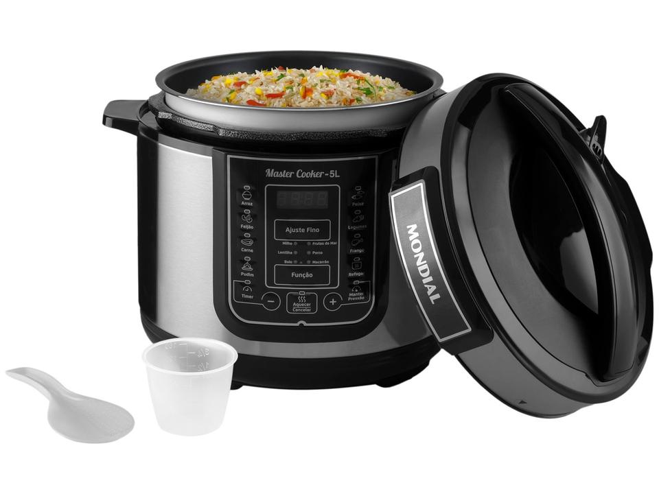 Panela de Pressão Elétrica Digital Mondial 5L 900W Digital Master Cooker PE-38 - 12