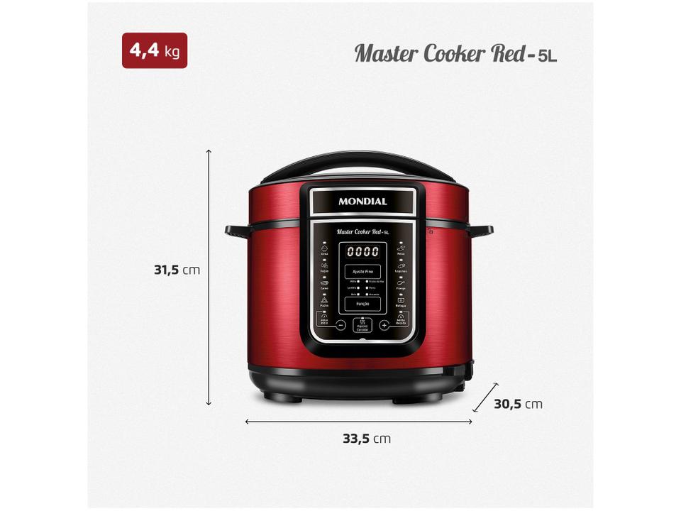 Panela de Pressão Elétrica Digital Mondial - 10