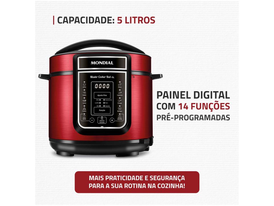 Panela de Pressão Elétrica Digital Mondial - 3