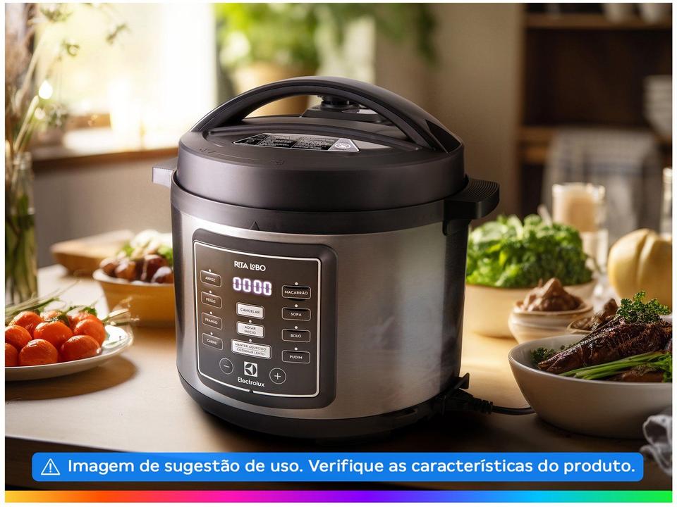 Panela de Pressão Elétrica Electrolux 5L Inox 1000W Experience Rita Lobo PCC15 - 3