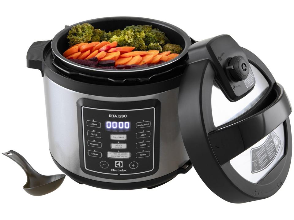 Panela de Pressão Elétrica Electrolux 5L Inox 1000W Experience Rita Lobo PCC15 - 4