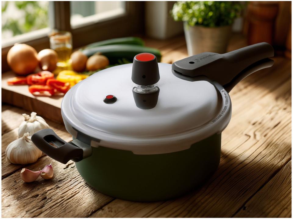 Panela de Pressão Panelux 3L Fechamento Externo Verde Premium - 1