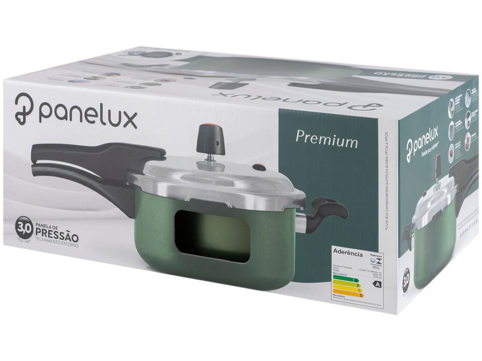Panela de Pressão Panelux 3L Fechamento Externo Verde Premium - 12