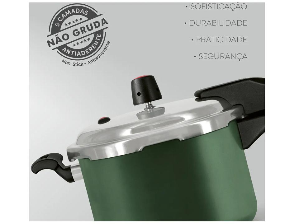 Panela de Pressão Panelux 3L Fechamento Externo Verde Premium - 3