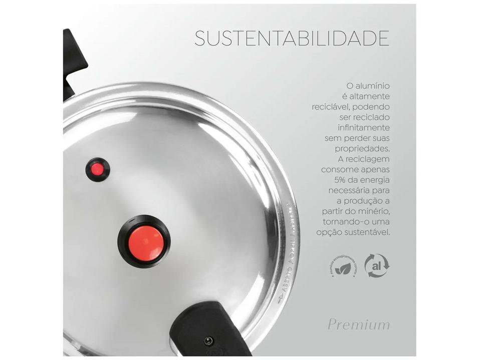 Panela de Pressão Panelux 3L Fechamento Externo Verde Premium - 4