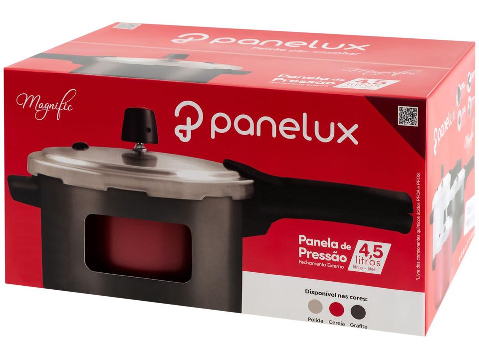 Panela de Pressão Panelux 4,5L Cereja Fechamento Externo Magnific - 14