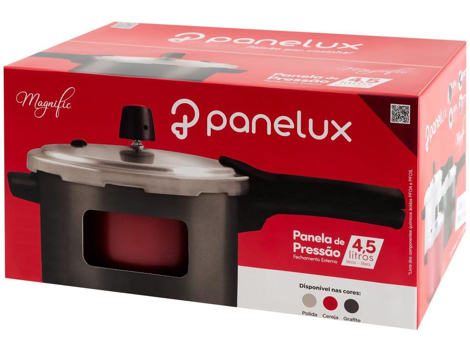 Panela de Pressão Panelux 4,5L Cereja Fechamento Externo Magnific - 14