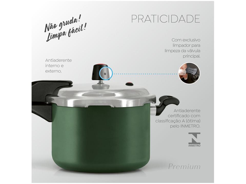 Panela de Pressão Panelux 4,5L Fechamento Externo Verde Premium - 2