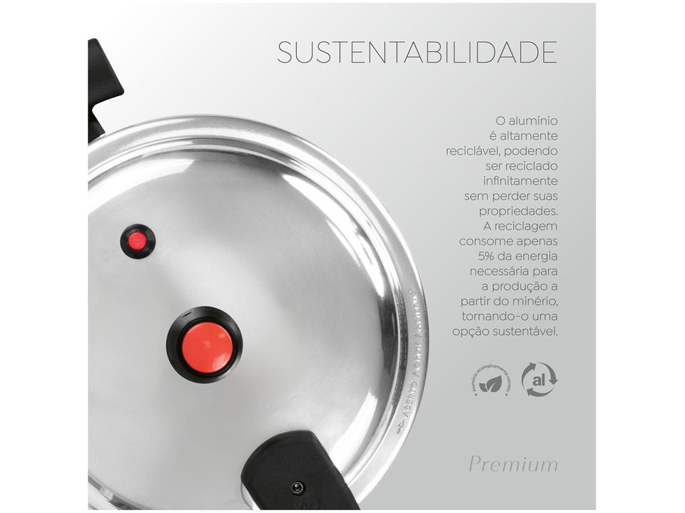 Panela de Pressão Panelux 4,5L Fechamento Externo Verde Premium - 4