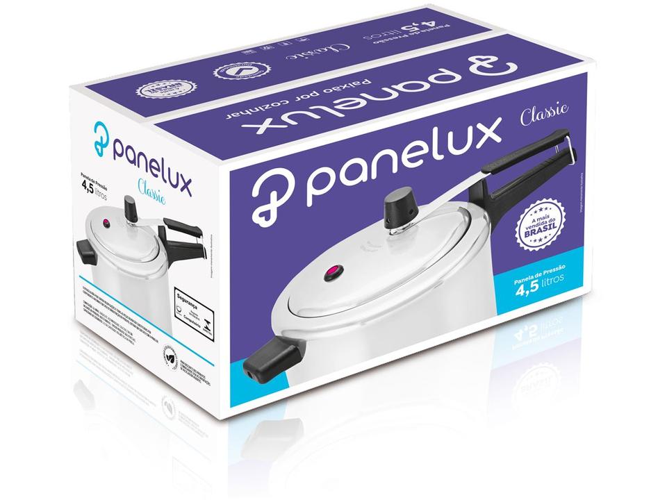 Panela de Pressão Panelux 4,5L Prata Classic 5000002 - 2