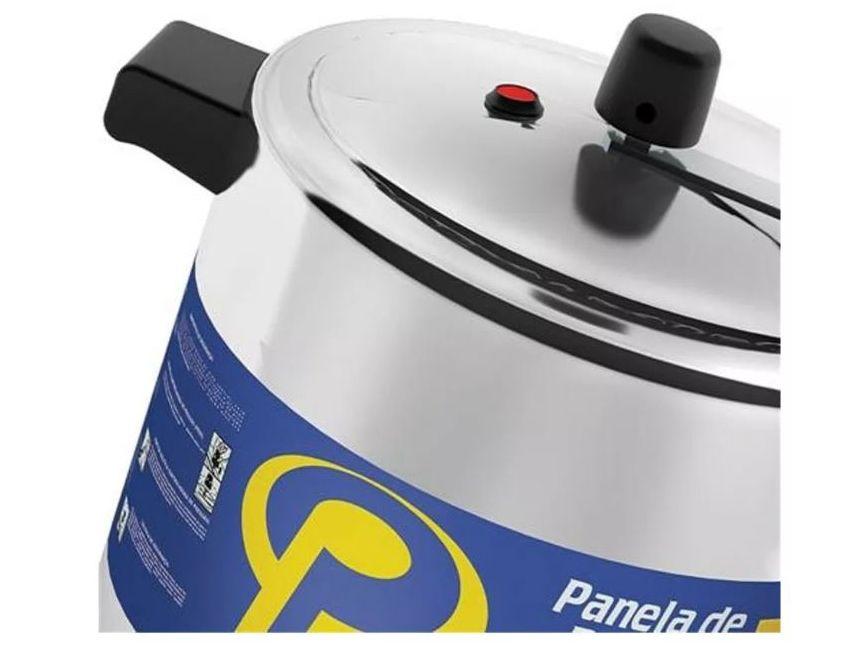 Panela de Pressão Panelux 7L Prata Classic - 4